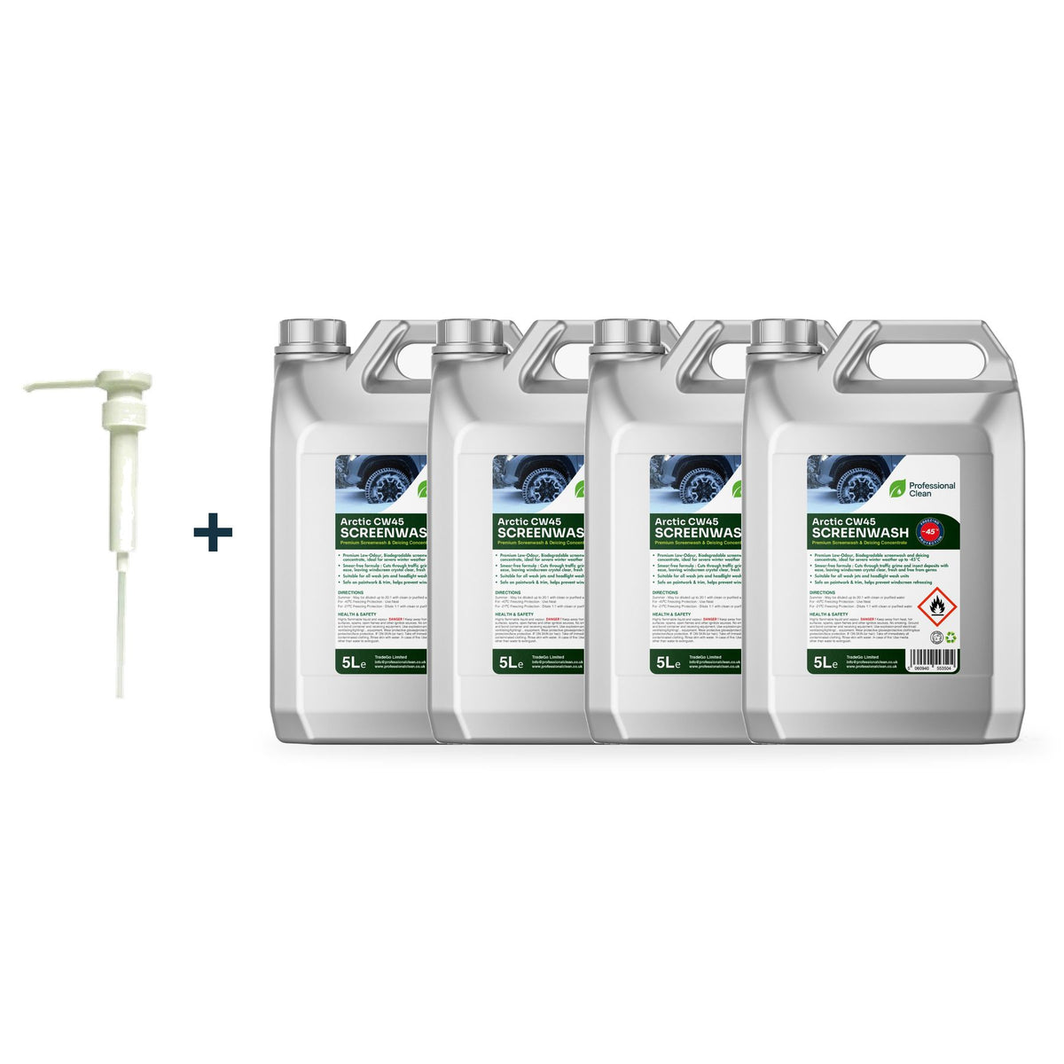 Arctic CW45 Ultra-Concentrated Screen wash & De-Icer (-45°C Protection)