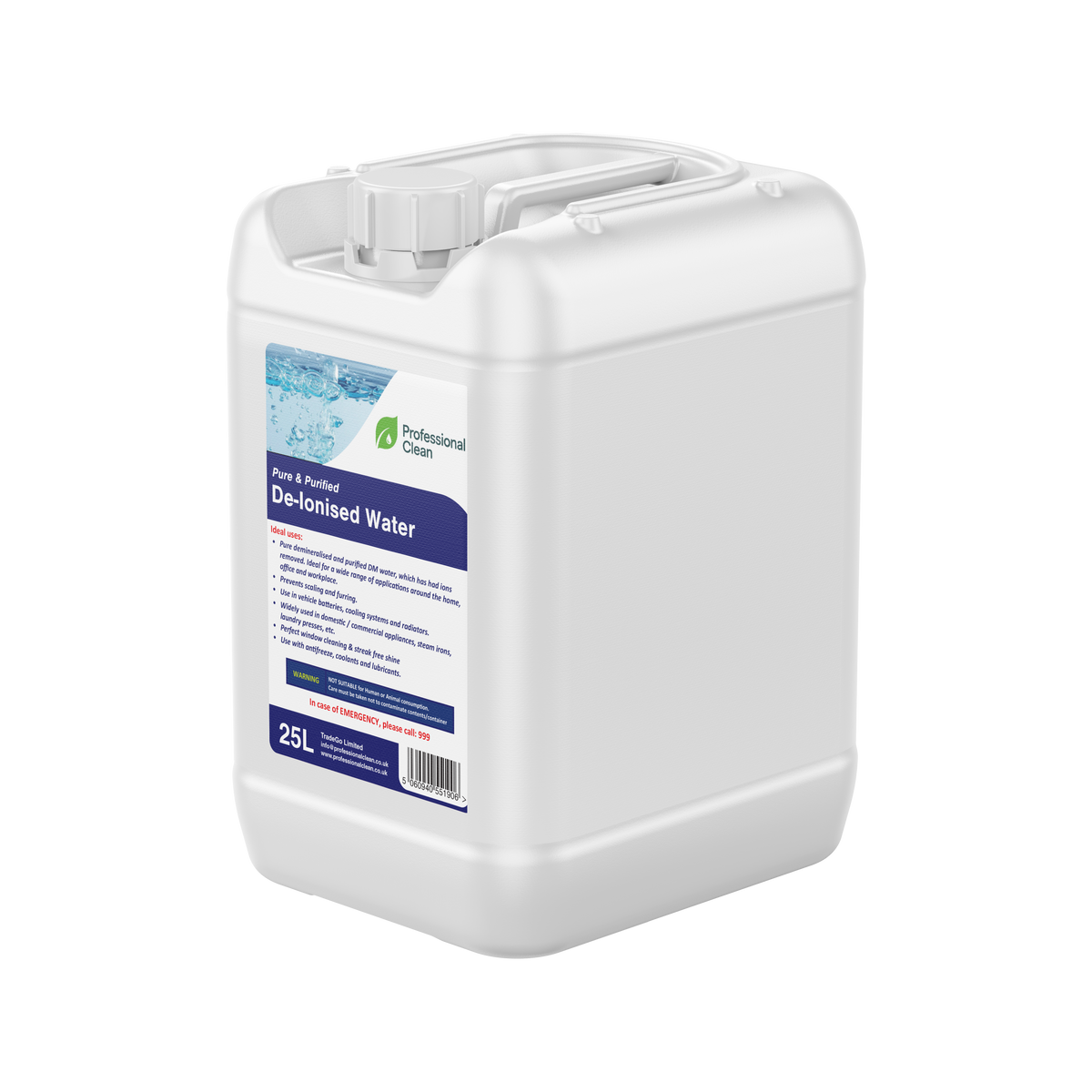 De-Ionised Water