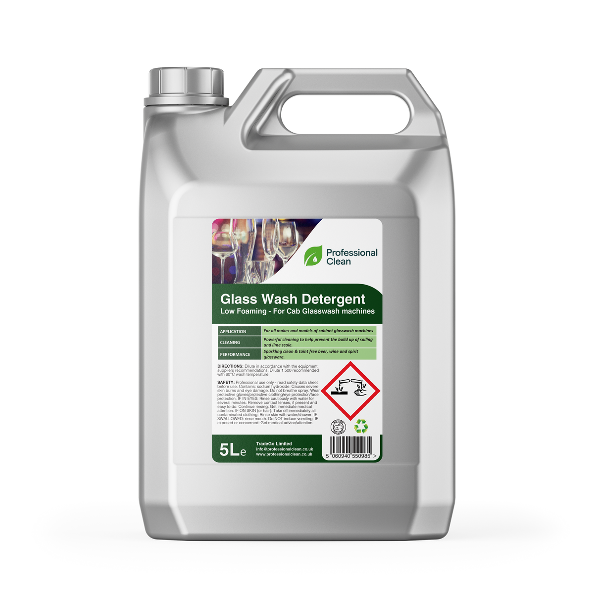 Glass Wash - Concentrated Low Foaming Detergent