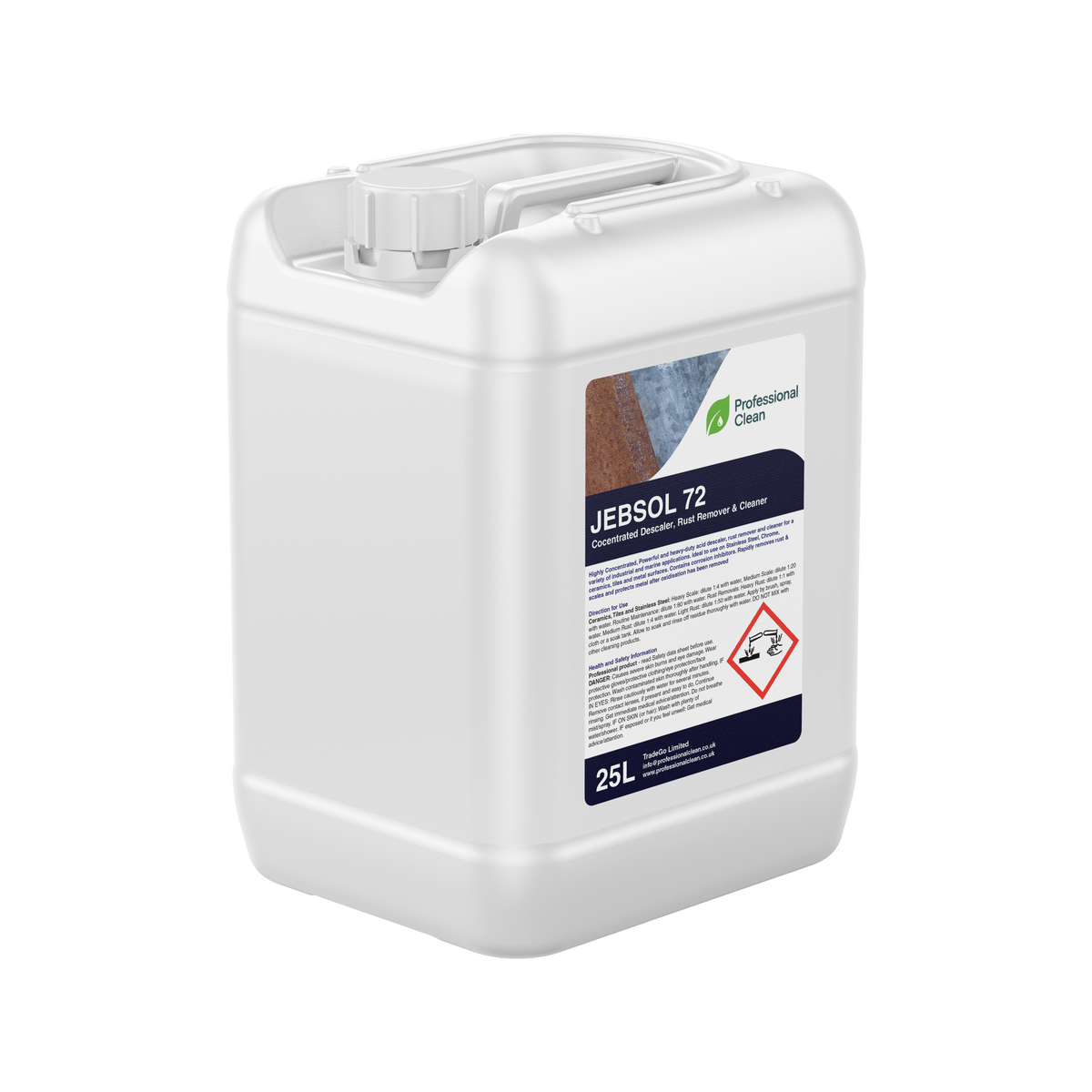 JEBSOL 72 - Concentrated Descaler, Rust Remover & Cleaner