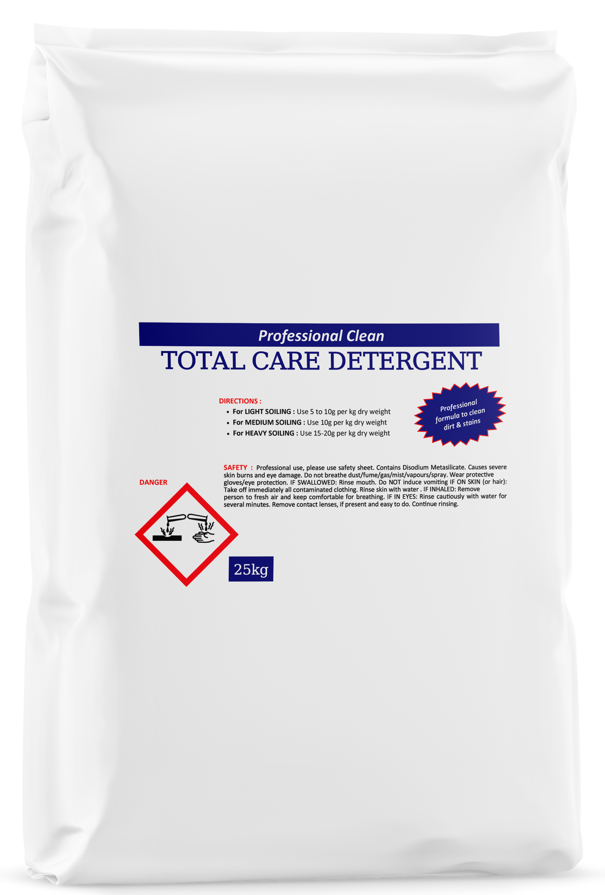 Professional Clean Total Care Detergent Powder